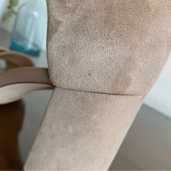 Sam Edelman Orlane Suede sandals with cross strap, 3 1/2” block heels. S… - Picture 12 of 14